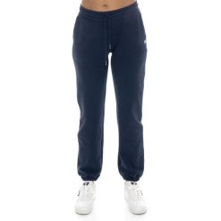 Bluza z bawełna z kieszenie na co dzień na siłownię. Niebieskie bluzy damskie LEONE 1947 APPAREL, bez wzorów, z bawełny, sportowe, bez ramiączek, bez kaptura. W wyprzedaży za 124.20 zł.