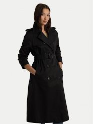 Lauren Ralph Lauren Trencz 297951259001 Czarny Straight Fit. Czarne płaszcze damskie Lauren Ralph Lauren, s, bez wzorów, z syntetyku, bez kołnierzyka, bez kaptura. Za 1,439.00 zł.