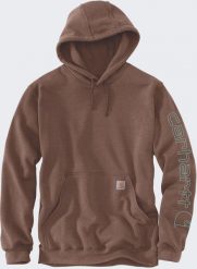 Bluza Carhartt Midweight Logo Sleeve Mocha. Bluzy męskie Visent, m, bez wzorów, bez ramiączek, bez kaptura. Za 265.11 zł.