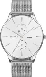 Zegarek Strand Zegarek męski Strand S703GMCIMC srebrny. Szare zegarki męskie Strand, bez wzorów, srebrne. Za 270.00 zł.