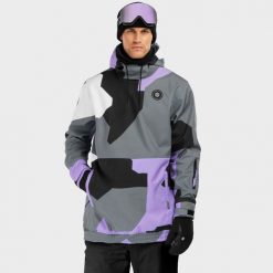 Kurtka snowboardowa męska W1 Tignes. Czarne kurtki męskie SIROKO, l, bez wzorów, z softshellu, bez kaptura, narciarskie. W wyprzedaży za 294.95 zł.