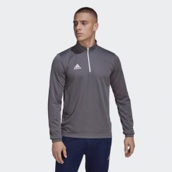 Bluza piłkarska męska Adidas Entrada 22 Training Top. Szare bluzy męskie Adidas, l, bez wzorów, sportowe, bez ramiączek, bez kaptura. Za 112.91 zł.