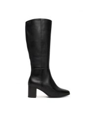 Caprice Kozaki 9-25502-45 Czarny. Czarne kozaki damskie Caprice, bez wzorów, ze skóry, bez obcasa, na słupku, bez zapięcia. Za 799.99 zł.