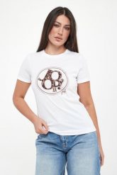 T-shirt damski z logo Tova JOOP!. T-shirty damskie JOOP!, l, bez wzorów, bez kołnierzyka, bez ramiączek. Za 399.00 zł.
