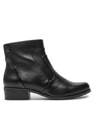 Caprice Botki 9-25335-43 Czarny. Czarne botki damskie Caprice, bez wzorów, ze skóry, bez obcasa, na płaskiej podeszwie, bez zapięcia. Za 539.99 zł.