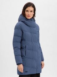 Ragwear płaszcz funkcjonalny - Pavla Kobiety niebieski, S. Niebieskie płaszcze damskie Ragwear, s, bez wzorów, eleganckie, bez kołnierzyka, bez kaptura. Za 549.95 zł.