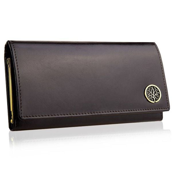 Portfel damski BETLEWSKI BPD-BF-13 BRĄZOWY. Brązowe portfele damskie Betlewski, ze skóry. Za 149.00 zł.