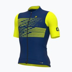 Koszulka rowerowa męska Alé Maglia MC Logo. Niebieskie bluzy męskie ALÉ CYCLING, m, bez wzorów, sportowe, bez ramiączek, bez kaptura. Za 279.99 zł.