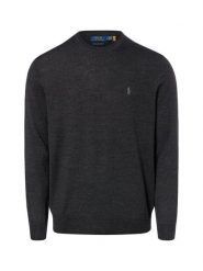 Polo Ralph Lauren sweter wełniany Mężczyźni Wełna (100%) szary, L. Szare swetry męskie Polo Ralph Lauren, l, bez wzorów, z wełny, sportowe, bez kołnierzyka, bez ramiączek. Za 919.95 zł.