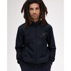 Kurtka męska Brentham marki Fred Perry. Niebieskie kurtki sportowe męskie Fred Perry, m, bez wzorów, z nylonu, bez kaptura, trekkingowe. Za 810.95 zł.
