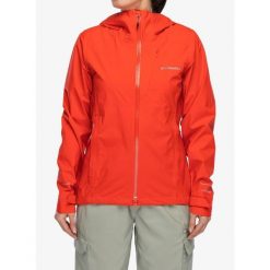 Kurtka damska Columbia Trailborne 2.5L Shell. Czerwone kurtki sportowe damskie Columbia, l, bez wzorów, bez ramiączek, bez kaptura, trekkingowe. Za 692.99 zł.