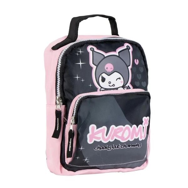 Plecak Cerda Hello Kitty Kuromi. Czerwone plecaki męskie Cerda, bez wzorów, z materiału. Za 92.20 zł.
