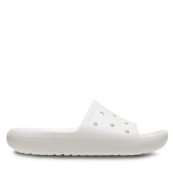 Klapki Crocs. Białe klapki damskie Crocs, bez wzorów, bez zapięcia. Za 109.99 zł.