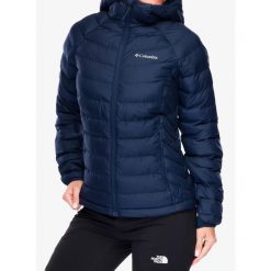 Kurtka zimowa damska Columbia Powder Lite II Hooded Jacket. Niebieskie kurtki sportowe damskie Columbia, na zimę, bez wzorów, bez ramiączek, bez kaptura, trekkingowe. Za 505.99 zł.