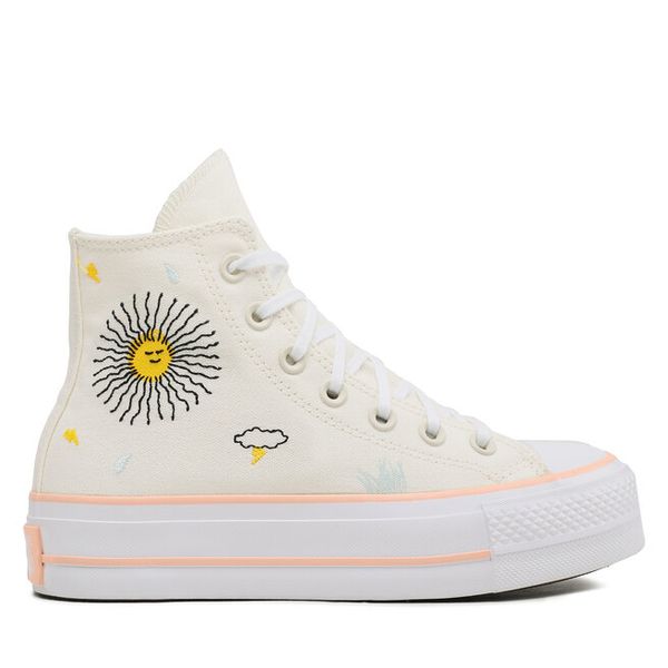 Trampki Converse. Białe trampki i tenisówki damskie Converse, bez wzorów, retro, bez zapięcia. Za 379.99 zł.