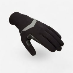 Rękawiczki żeglarskie Tribord Sailing 900 z neoprenu 1 mm. Czarne rękawiczki męskie Decathlon, na jesień, bez wzorów, z gumy. Za 119.99 zł.