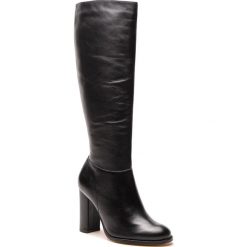 Kozaki KAZAR - Nora 33755-01-00 Black. Czarne kozaki damskie Kazar, bez wzorów, z materiału, bez obcasa, na obcasie, bez zapięcia. W wyprzedaży za 579.00 zł.
