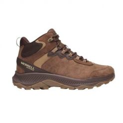 Buty trekkingowe męskie Merrell Speed Strike 2. Brązowe trekkingi męskie Merrell, z materiału, za kostkę, bez zapięcia. Za 732.00 zł.