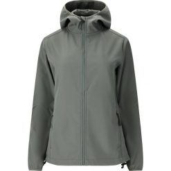 Damska kurtka wodoodporna Whistler Luango. Szare kurtki sportowe damskie Whistler, bez wzorów, z softshellu, bez ramiączek, bez kaptura, na fitness i siłownię. Za 255.00 zł.