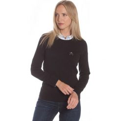 Polo Club C.H.A sweter damski S czarny. Czarne swetry nierozpinane damskie Polo Club C.H..A, s, bez wzorów, bez kołnierzyka, bez ramiączek. W wyprzedaży za 229.00 zł.