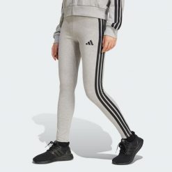 Legginsy Essentials 3-Stripes Cotton. Czarne legginsy damskie Adidas, xs, bez wzorów, z bawełny, na fitness i siłownię. Za 149.95 zł.