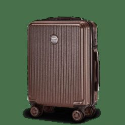 Walizka kabinowa Wings PC African Eagle 2.0 20" CHOCOLATE BROWN. Brązowe walizki damskie Wings, bez wzorów, z materiału. Za 199.90 zł.