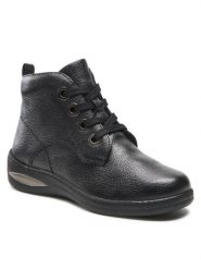 Go Soft Trzewiki WI23-LIPARI-04 Czarny. Czarne botki damskie GO SOFT, bez wzorów, ze skóry, bez obcasa, na płaskiej podeszwie, bez zapięcia. Za 136.99 zł.