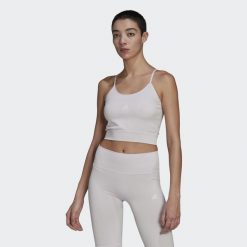 Biustonosz sportowy damski Adidas Sml Spagcrop. Niebieskie bielizna sportowa damska Adidas, l, bez wzorów. Za 92.00 zł.