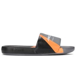 Męskie klapki K-Swiss SLIDE SNDL X MCLAREN ANTHRACITE/BLACK/PAPAYA-M. Szare klapki męskie K-SWISS, bez wzorów, bez zapięcia. Za 149.00 zł.