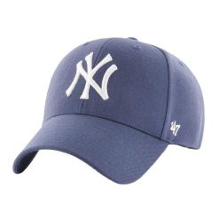 Czapka z daszkiem 47 Brand MLB New York Yankees MVP. Niebieskie czapki damskie 47 Brand, na wiosnę, bez wzorów. Za 99.99 zł.