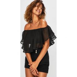 Tally Weijl - Bluzka. Białe bluzki damskie TALLY WEIJL, s, bez wzorów, z poliesteru, bez kołnierzyka, bez ramiączek. Za 49.90 zł.