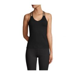 Koszulka Casal V-Neck Racerback Sportowa Damska Oddychająca do Jogi. Czarne koszulki sportowe damskie Casall, bez wzorów, bez ramiączek, na jogę i pilates. W wyprzedaży za 159.00 zł.
