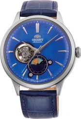 Zegarek Orient Zegarek męski Orient RA-AS0103A10B niebieski. Niebieskie zegarki męskie Orient, bez wzorów. Za 1,926.00 zł.