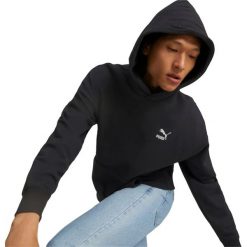 Bluza z kapturem Puma Classics Relaxed Hoodie Tr, Mężczyźni. Czarne bluzy męskie Puma, l, bez wzorów, z bawełny, sportowe, bez ramiączek, z kapturem. Za 287.00 zł.
