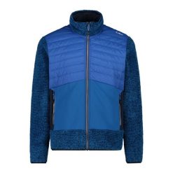 Kurtka polarowa z zamkiem na całej długości CMP. Niebieskie bluzy męskie CMP, bez wzorów, z polaru, sportowe, bez kaptura. Za 371.50 zł.