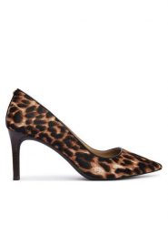MICHAEL Michael Kors Szpilki Alina Flex 40F6HNMP2H Brązowy. Brązowe szpilki damskie MICHAEL Michael Kors, bez wzorów, ze skóry, bez obcasa, na szpilce, bez zapięcia. Za 679.99 zł.