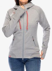 Bluza rozpinana damska Ocun Hoodie Zipper. Szare bluzy damskie Ocun, s, bez wzorów, z bawełny, klasyczne, bez ramiączek, z kapturem. Za 429.55 zł.
