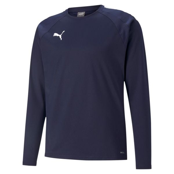 Bluza Puma Teamliga. Białe bluzy męskie Puma, bez wzorów, sportowe, bez ramiączek, bez kaptura. Za 253.00 zł.