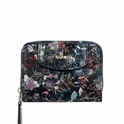 Damski portfel skórzany z suwakiem BajuBaj PD1255s23. Niebieskie portfele damskie ze skóry. Za 169.00 zł.