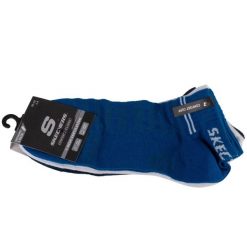 Skarpetki sportowe dla dorosłych 3PPK Unisex Mesh Ventilation Quarter Socks. Białe skarpetki damskie Skechers, bez wzorów, z meshu. Za 29.99 zł.