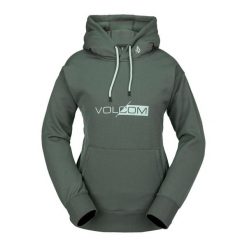 Bluza snowboardowa damska Volcom Core Hydro Hoodie. Szare bluzy damskie Volcom, na zimę, xs, bez wzorów, sportowe, bez ramiączek, bez kaptura. Za 159.99 zł.