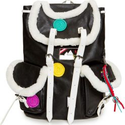 Plecak SPORTALM RETRO SACKL. Czarne plecaki damskie Sportalm, z aplikacjami, ze skóry, retro. Za 750.00 zł.