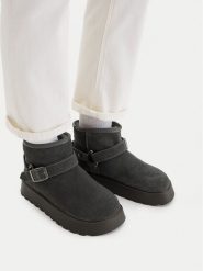 G-Star Raw Śniegowce CEO-ZEHRA-01 Szary. Szare śniegowce damskie G-Star, ze skóry, bez zapięcia. Za 329.99 zł.