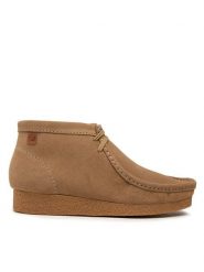 Clarks Trzewiki Shacre Boot 26159438 Beżowy. Brązowe botki męskie Clarks, bez wzorów, ze skóry, bez obcasa, bez zapięcia. Za 359.99 zł.