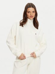 Guess Bluza V5RQ10 KCAY2 Écru Regular Fit. Bluzy damskie Guess, s, z aplikacjami, z syntetyku, bez ramiączek, bez kaptura. Za 289.99 zł.