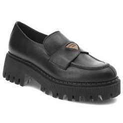 Czarne Półbuty Armodo Eleganckie Buty Damskie. Czarne półbuty damskie Armodo, bez wzorów, ze skóry, biznesowe, bez obcasa, na płaskiej podeszwie, bez zapięcia. Za 314.99 zł.