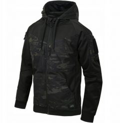 ROGUE Hoodie (FullZip) - Black / MultiCam Black - XS/Regular. Czarne bluzy sportowe męskie Helikon, m, bez wzorów, bez kaptura. Za 349.99 zł.