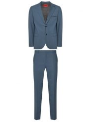 HUGO Garnitur Arti-Hesten253X 50544524 Niebieski Extra Slim Fit. Niebieskie garnitury męskie Hugo, m, bez wzorów, z syntetyku. Za 1,849.00 zł.