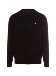 Lyle & Scott sweter z dzianiny Mężczyźni Bawełna czarny, XL. Czarne swetry męskie Lyle & Scott, m, bez wzorów, z bawełny, klasyczne, bez kołnierzyka, bez ramiączek. Za 379.95 zł.