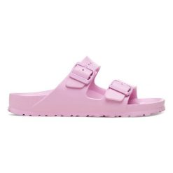 BIRKENSTOCK ARIZONA EVA FONDANT PINK Klapki damskie. Czerwone klapki damskie Birkenstock, na lato, bez wzorów, z materiału, klasyczne, bez obcasa, bez zapięcia. Za 179.99 zł.